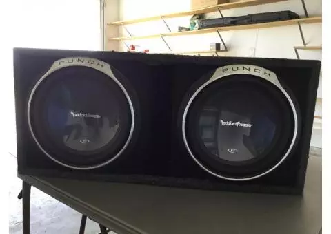 Nice Box Speakers with Amps